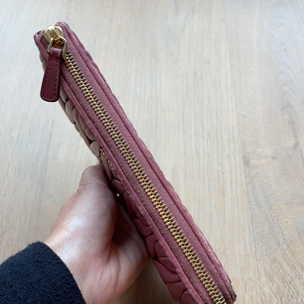 Authentic Miu Miu Pink Matelasse Wallet - image 7